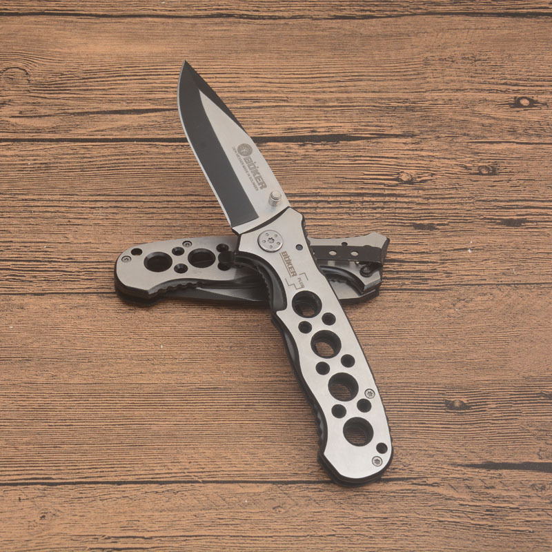 Boker 083BS Point Guard Folding Knife Assisted 3.35" 3Cr13 Plain Blade, All-steel Handles