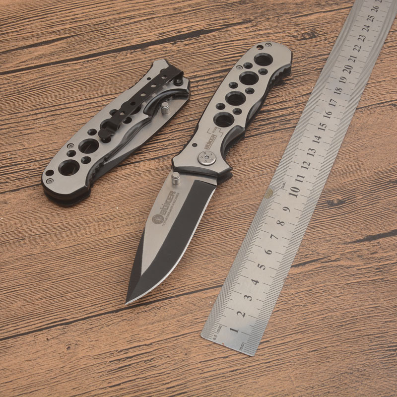 Boker 083BS Point Guard Folding Knife Assisted 3.35" 3Cr13 Plain Blade, All-steel Handles