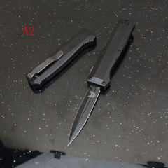 BM 4700FE AUTO OTF Knife 3.35" S30V Double Edge Blade, Aviation Aluminum Handles