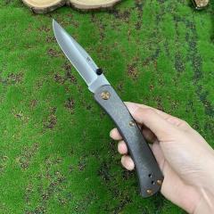 BK 110 Folding Knife 3.62" S45VN Blade, TC4 Handles, Lockback