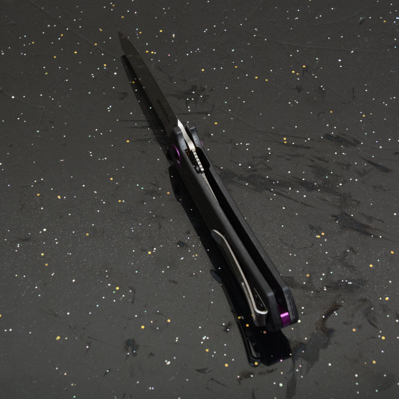 CRKT 7115 Flipper Knife 3.15" S30V Combo Drop Blade, G10 Handles