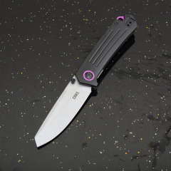 CRKT 7115 Flipper Knife 3.15" S30V Combo Drop Blade, G10 Handles