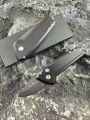 BK 839 Mini Deploy AUTO Folding Knife 1.89" 154CM Drop Point Blade, Aluminum Handles