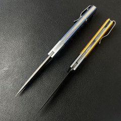 BM 315 Successor Slipjoint Folding Knife 2.56" Damascus Satin Drop Point Blade, T6-6061 Aluminum Handles