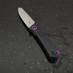 CRKT 7115 Flipper Knife 3.15" S30V Combo Drop Blade, G10 Handles