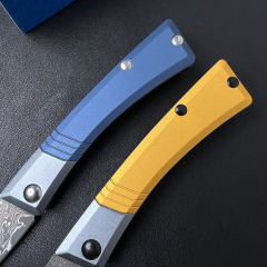 BM 315 Successor Slipjoint Folding Knife 2.56" Damascus Satin Drop Point Blade, T6-6061 Aluminum Handles