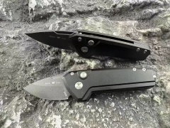 BK 839 Mini Deploy AUTO Folding Knife 1.89" 154CM Drop Point Blade, Aluminum Handles