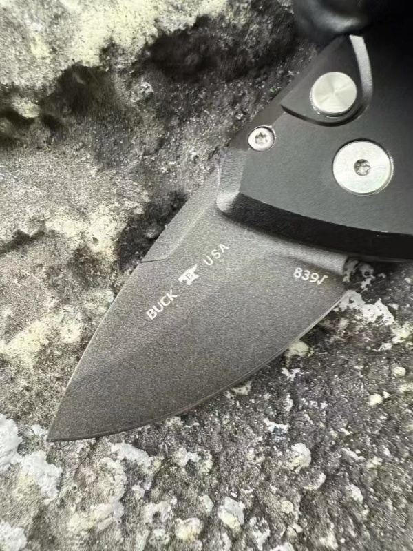 BK 839 Mini Deploy AUTO Folding Knife 1.89" 154CM Drop Point Blade, Aluminum Handles