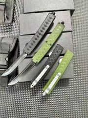 Samurai OTF AUTO Knife 3.15" 5Cr13 Plain Blade, Aluminum Alloy Handles