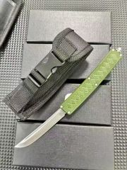 Samurai OTF AUTO Knife 3.15" 5Cr13 Plain Blade, Aluminum Alloy Handles