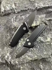 BK 839 Mini Deploy AUTO Folding Knife 1.89" 154CM Drop Point Blade, Aluminum Handles