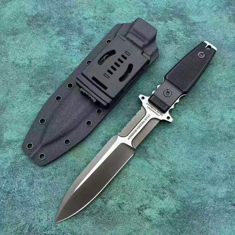 Extrema Ratio Imperial Guard Fixed Knife 7.01" Black AUS8 Single Edge Blade, G10 Handles