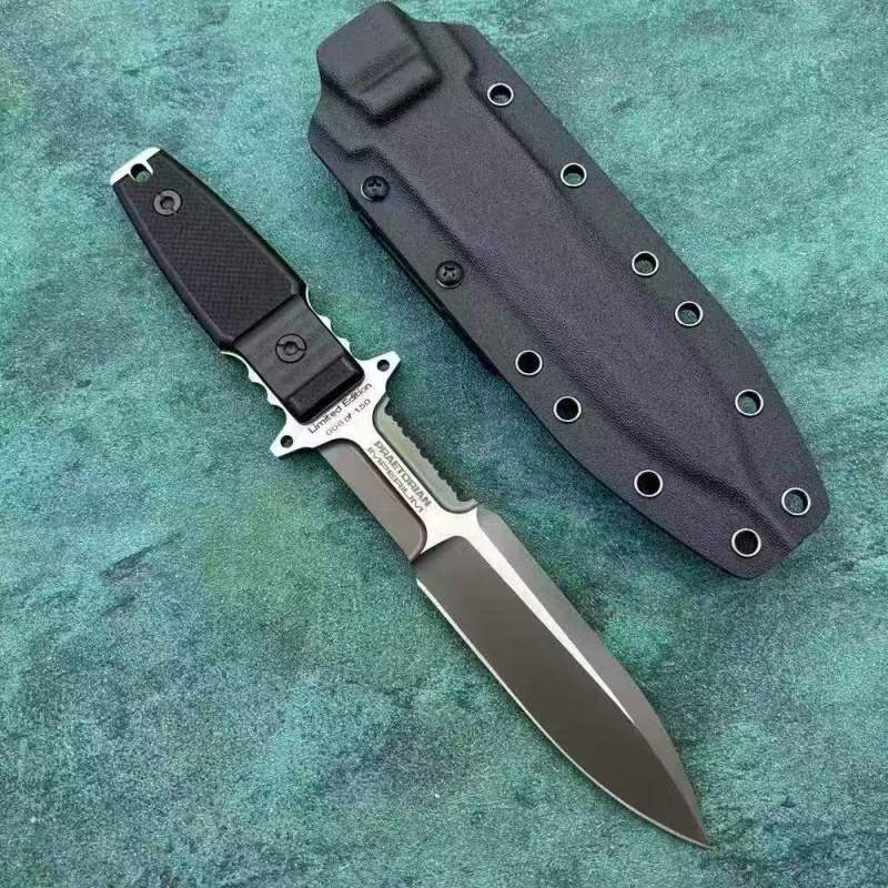 Extrema Ratio Imperial Guard Fixed Knife 7.01" Black AUS8 Single Edge Blade, G10 Handles