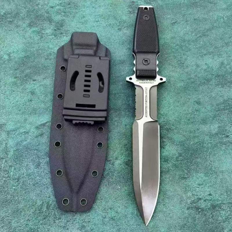 Extrema Ratio Imperial Guard Fixed Knife 7.01" Black AUS8 Single Edge Blade, G10 Handles