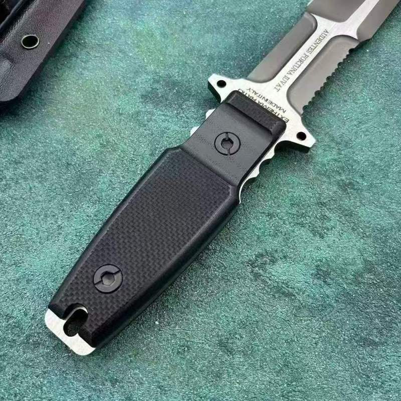 Extrema Ratio Imperial Guard Fixed Knife 7.01" Black AUS8 Single Edge Blade, G10 Handles