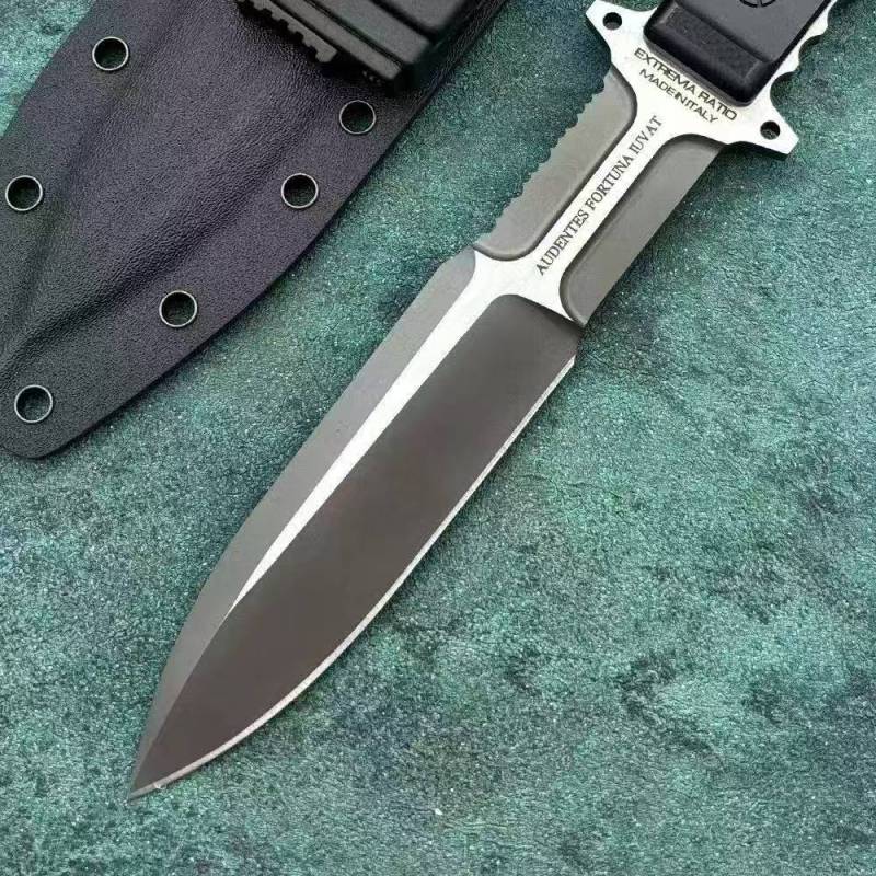 Extrema Ratio Imperial Guard Fixed Knife 7.01" Black AUS8 Single Edge Blade, G10 Handles