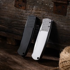 Pro-Tech Magic BR-1 AUTO Folding Knife 3.07" 154CM DLC Plain Blade, Aviation Aluminum Handles