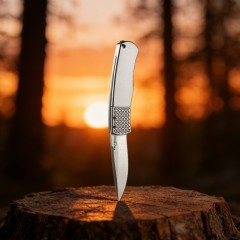 Pro-Tech Magic BR-1 AUTO Folding Knife 3.07" 154CM DLC Plain Blade, Aviation Aluminum Handles