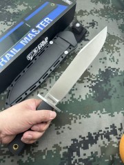 Cold Steel Trail Master Fixed Blade Knife 9.49" SK-5 Bowie Plain Blade, KratonR Handles