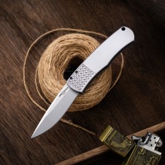Pro-Tech Magic BR-1 AUTO Folding Knife 3.07" 154CM DLC Plain Blade, Aviation Aluminum Handles