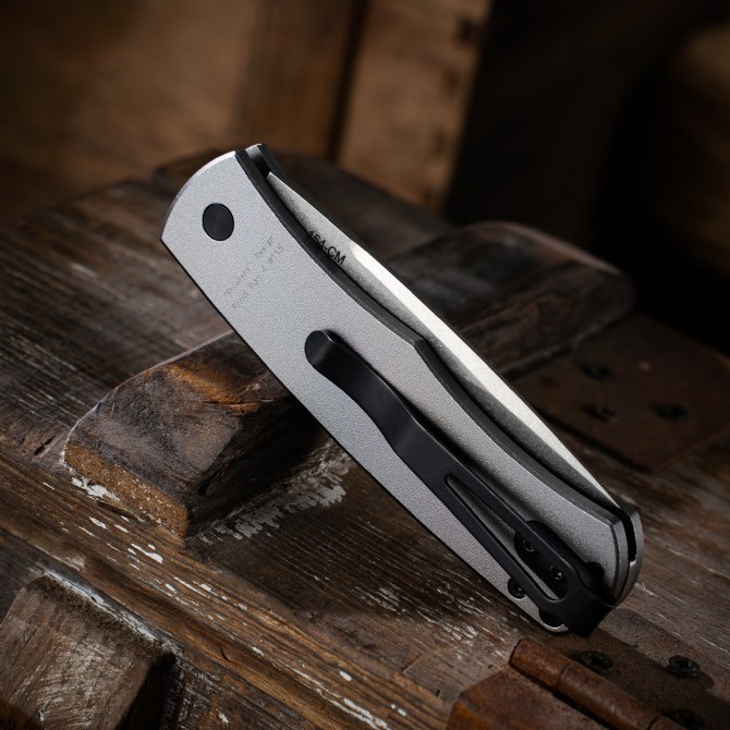 Pro-Tech Magic BR-1 AUTO Folding Knife 3.07" 154CM DLC Plain Blade, Aviation Aluminum Handles
