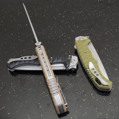 Russia Custom HOKC Folding Blade Knife 6.22" CPM-D2 Blade, G10 Handles