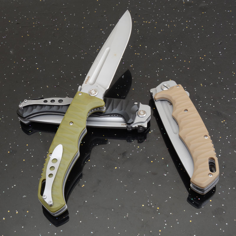 Russia Custom HOKC Folding Blade Knife 6.22" CPM-D2 Blade, G10 Handles