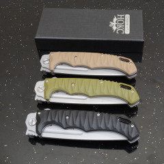 Russia Custom HOKC Folding Blade Knife 6.22" CPM-D2 Blade, G10 Handles