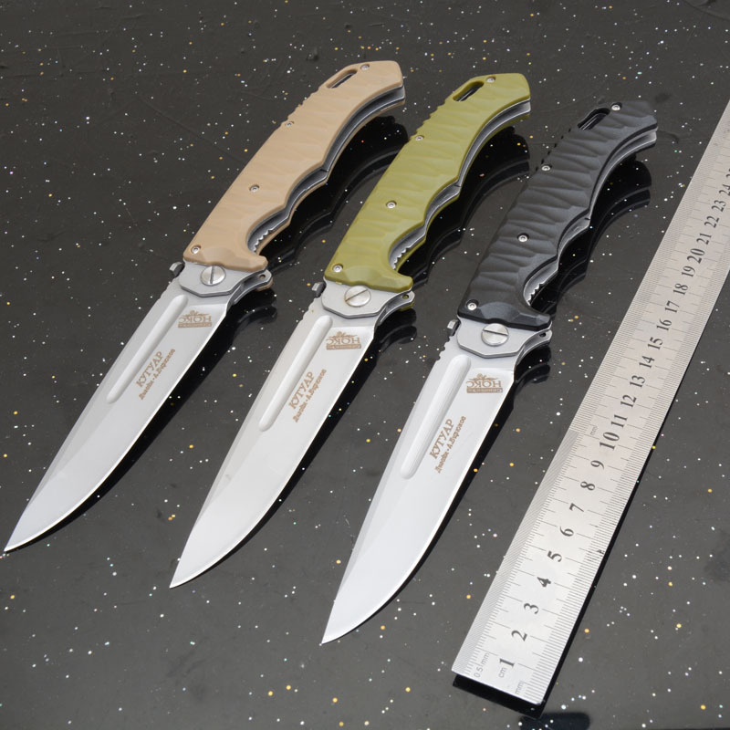 Russia Custom HOKC Folding Blade Knife 6.22" CPM-D2 Blade, G10 Handles