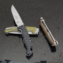 Russia Custom HOKC Folding Blade Knife 6.22" CPM-D2 Blade, G10 Handles