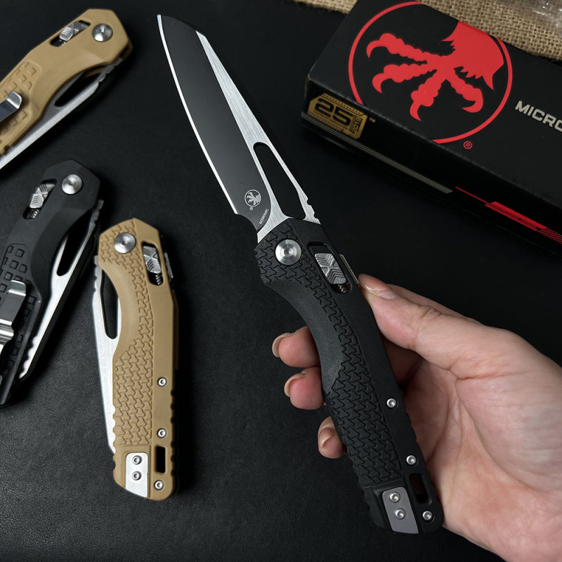 MT MSI RAM-LOK Manual Folding Knife 3.54" M390MK Plain Blade, Nylon Fiber Handles
