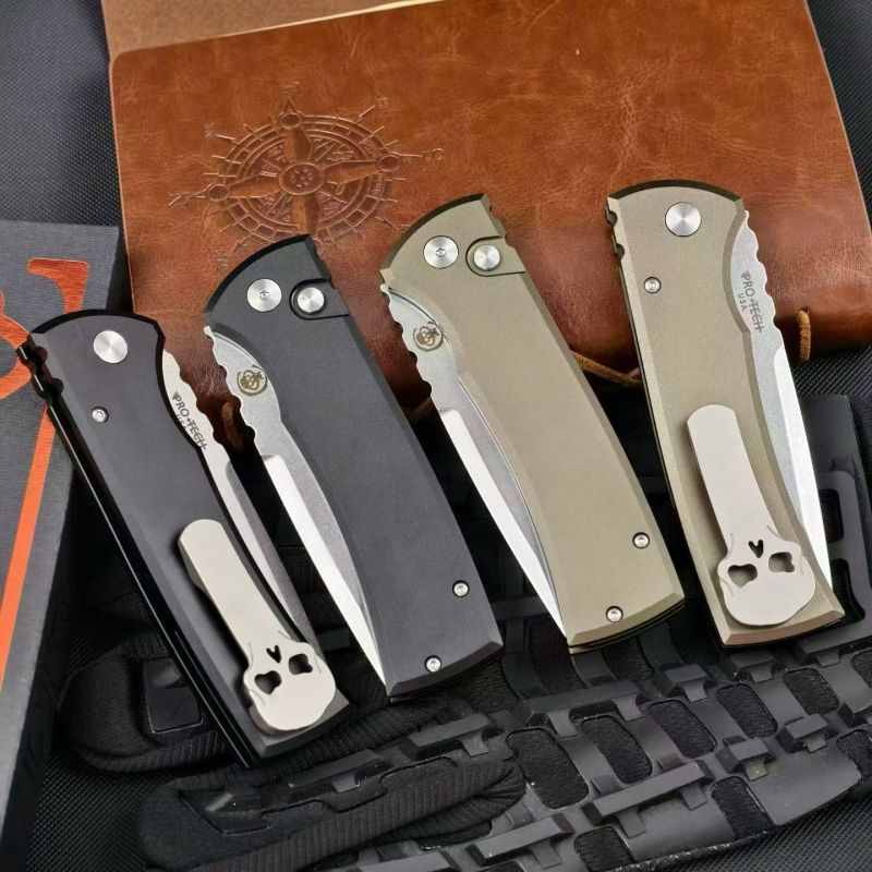 Pro-Tech Chaves Redencion 229 Auto OTF Knife 3.35" S35VN Blade, Aluminum Handles