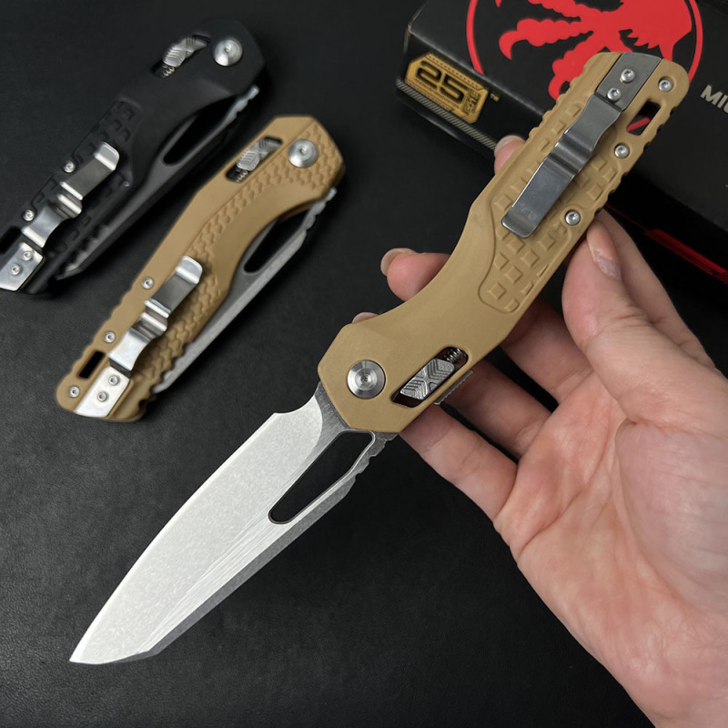 MT MSI RAM-LOK Manual Folding Knife 3.54" M390MK Plain Blade, Nylon Fiber Handles