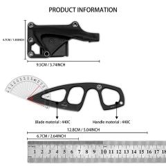 Boker Guardian Guard Fixed Blade Knife 2.4" 440C Plain Blade, All-steel Handles