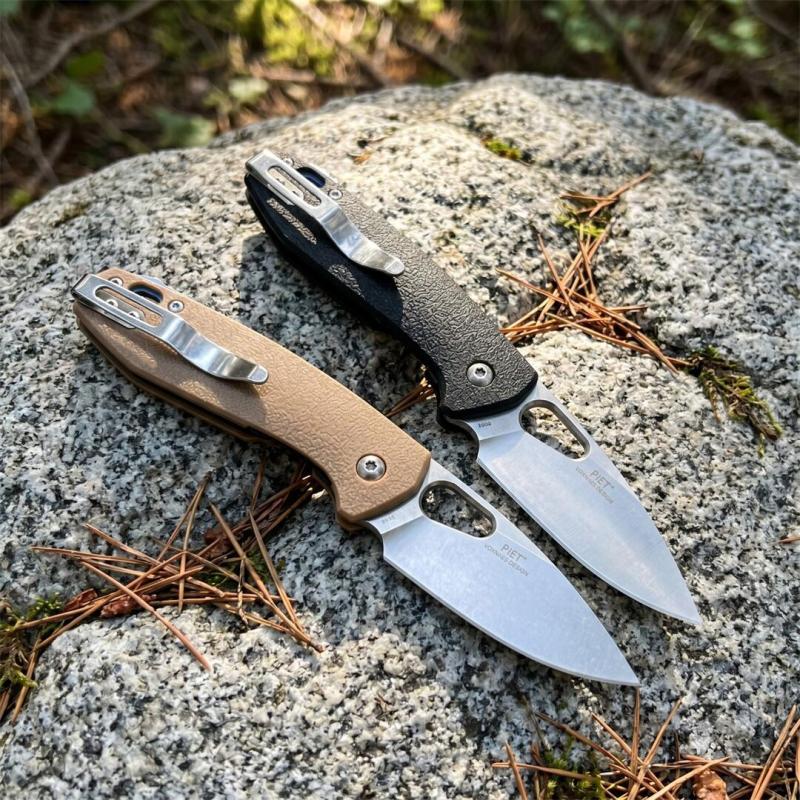 CRKT 5390 Flipper Knife 2.56" 8Cr13 Drop Blade, G10 Handles
