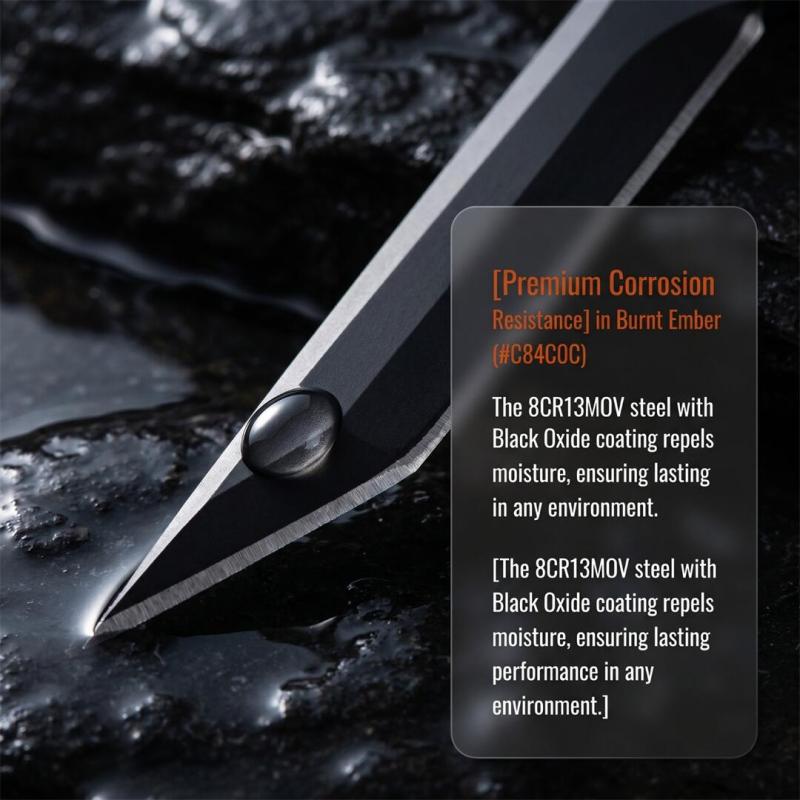 Kershaw 4008 Fixed Blade Knife 3.66" 8cr13 Blade, Nylon Fiber Handles