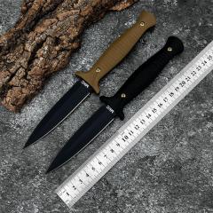 MKC Fixed Blade Knife 4.33" 9Cr13 Blade, G10 Handles