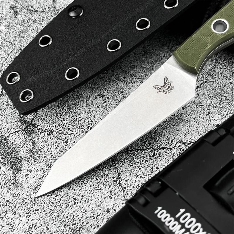 BM 4045 Knife Fixed Blade 3.82" 9Cr13 Blade, OD G10 Handles