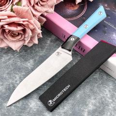 MT Kitchen Fixed Blade Knife 5.63" 9cR13 Blade, T6 Aluminum +G10 Handles - 3400B