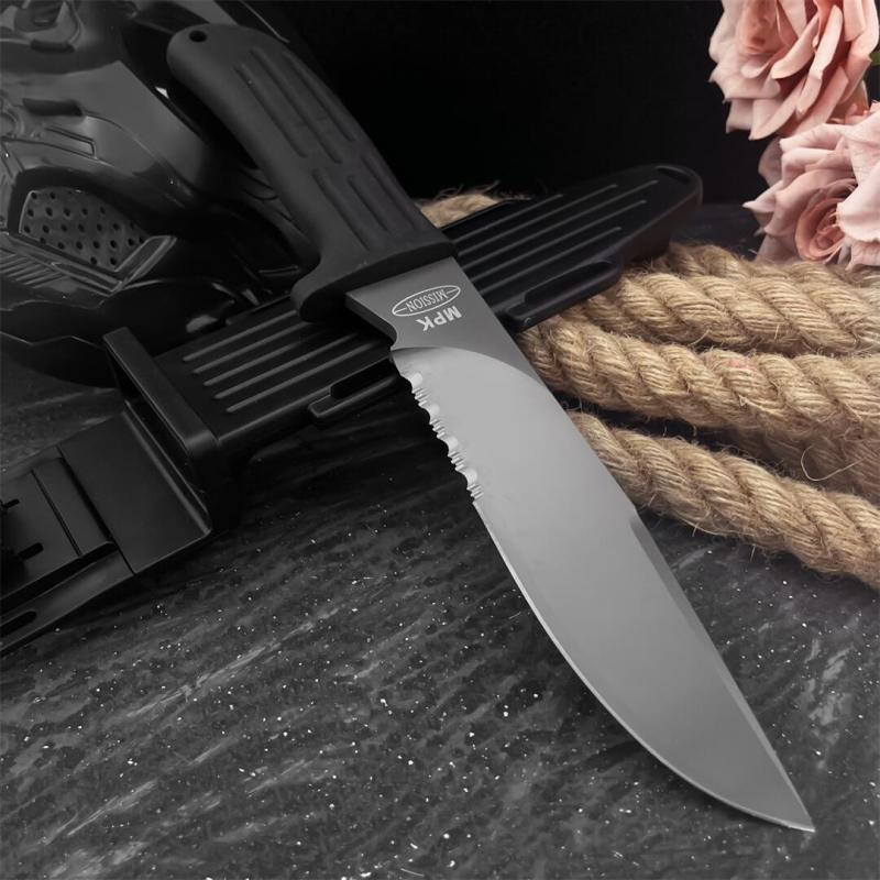 Mad-dog MPK Fixed Blade Knife 7.01" 9Cr13 Blade, Nylon Fiber Handles