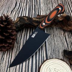 MKC Kitchen Fixed Blade Knife 5.91" 9Cr13 Blade, G10 Handles