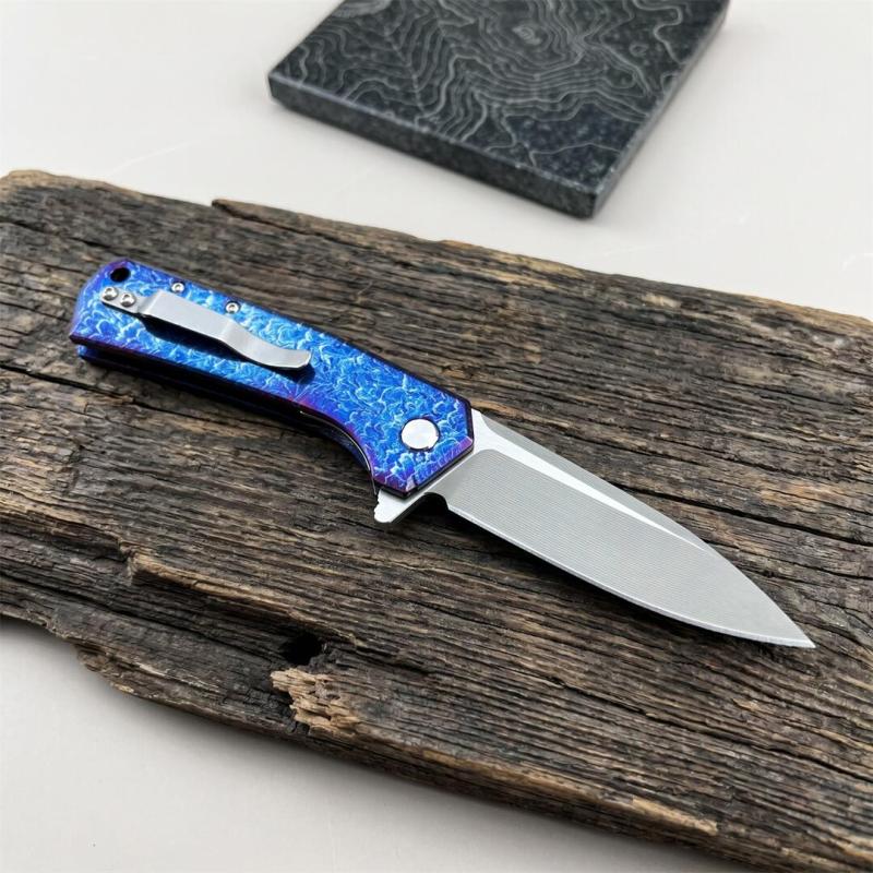 ZT 0808 Flipper Knife 3.23" D2 Blade, TC4 Handles