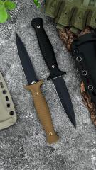 MKC Fixed Blade Knife 4.33" 9Cr13 Blade, G10 Handles