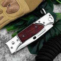 Cold Steel AK-47 Auto Folding Knife 3.94" 440C Blade, Redwood Handles - AK47
