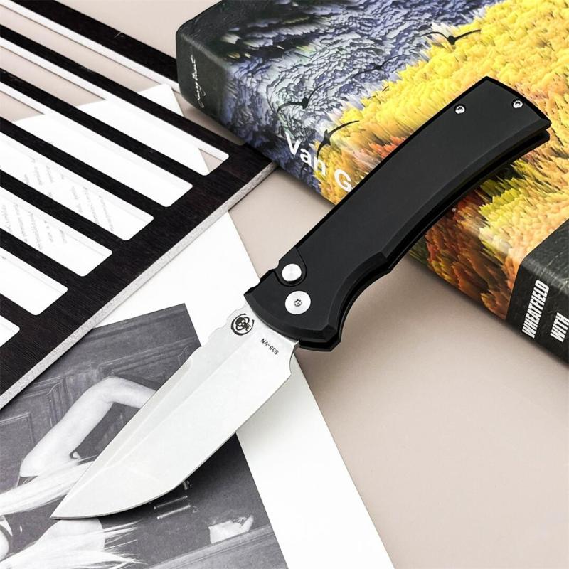 Pro-Tech Chaves Redencion 229 Auto OTF Knife 3.35" S35VN Blade, Aluminum Handles