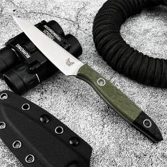 BM 4045 Knife Fixed Blade 3.82" 9Cr13 Blade, OD G10 Handles