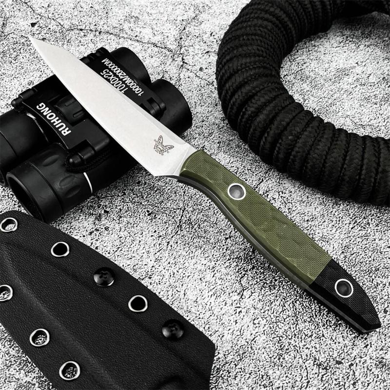 BM 4045 Knife Fixed Blade 3.82" 9Cr13 Blade, OD G10 Handles