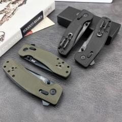 SOG TAC XR Folding Knife 3.54" 440c Plain Blade, Nylon Fiber Handles