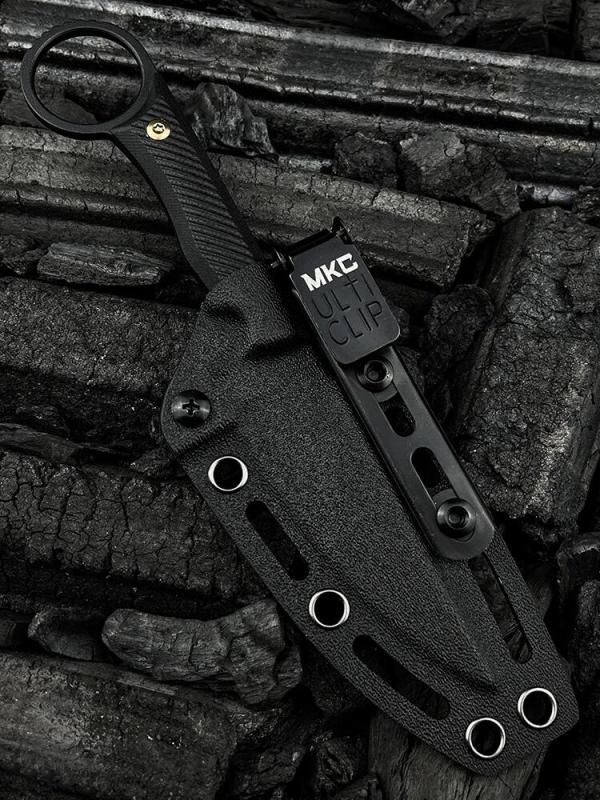 MKC Fixed Blade Knife 3.70" 8Cr13 Blade, Nylon Fiber Handles