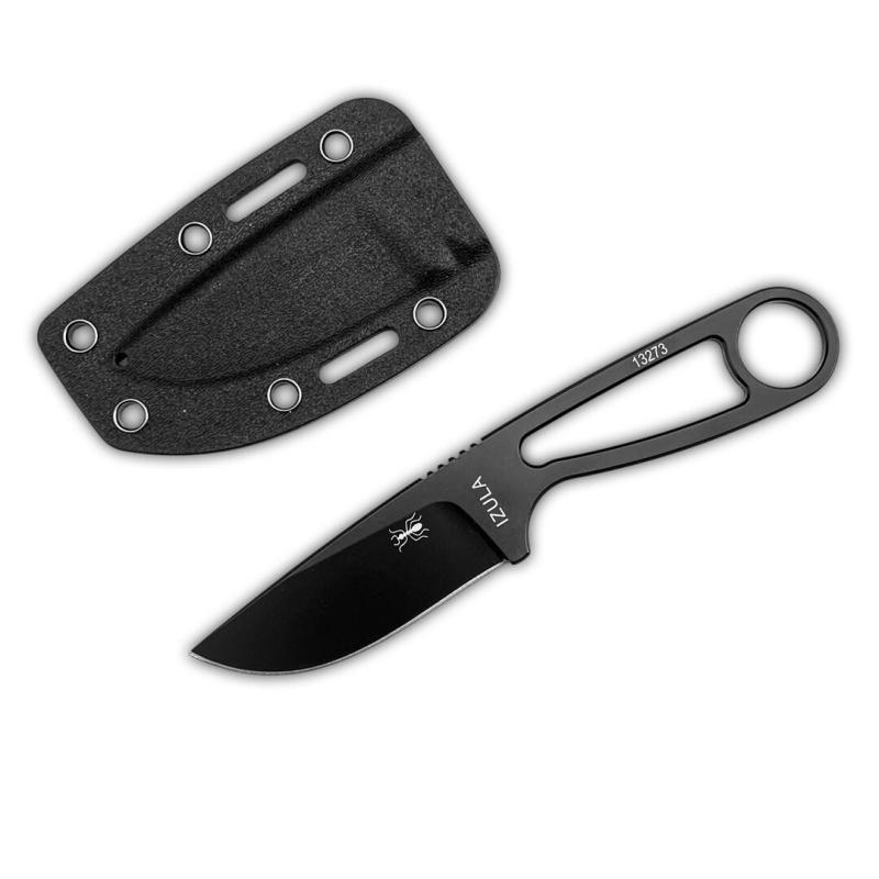 ANT IZULA Fixed Blade Knife 2.76" 8Cr13 Satin Blade, 8Cr13 Handles